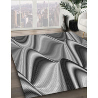 Patterned Cloud Gray Rug, pat3927gry