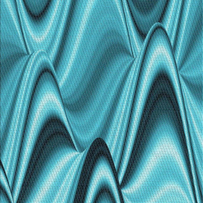 Patterned Dark Cyan Green Rug, pat3927lblu