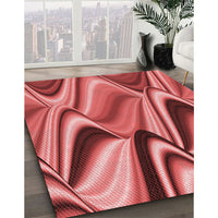 Patterned Red Rug, pat3927rd