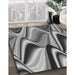 Patterned Silver Gray Novelty Rug in Family Room, pat3927