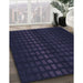 Machine Washable Transitional Midnight Gray Rug in a Family Room, wshpat3928blu