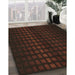 Machine Washable Transitional Red Brown Rug in a Family Room, wshpat3928brn