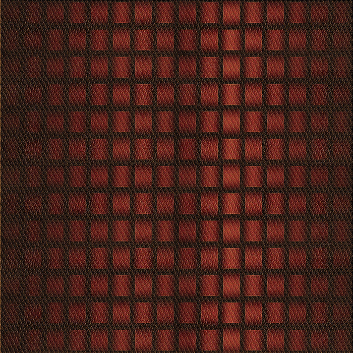 Round Patterned Saffron Red Rug, pat3928org