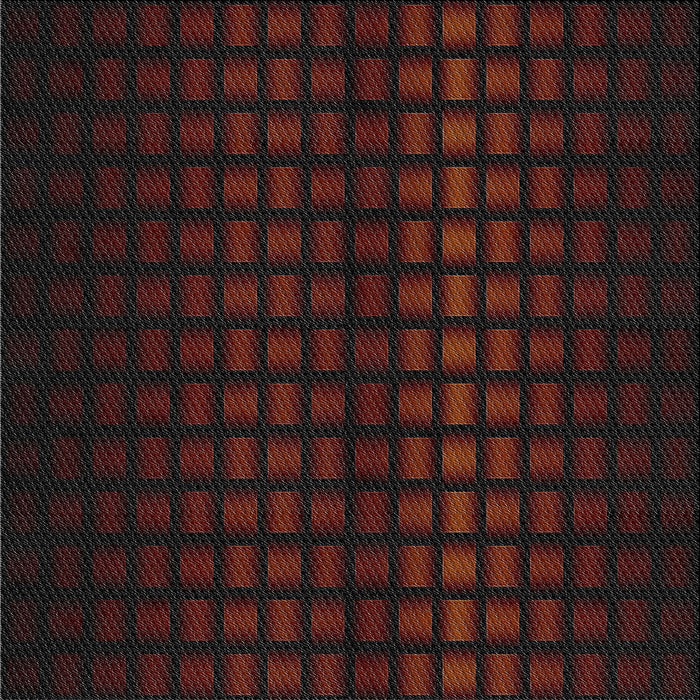 Square Patterned Reddish Brown Novelty Rug, pat3928