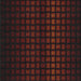 Square Patterned Reddish Brown Novelty Rug, pat3928