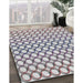 Patterned Gray Novelty Rug in Family Room, pat392