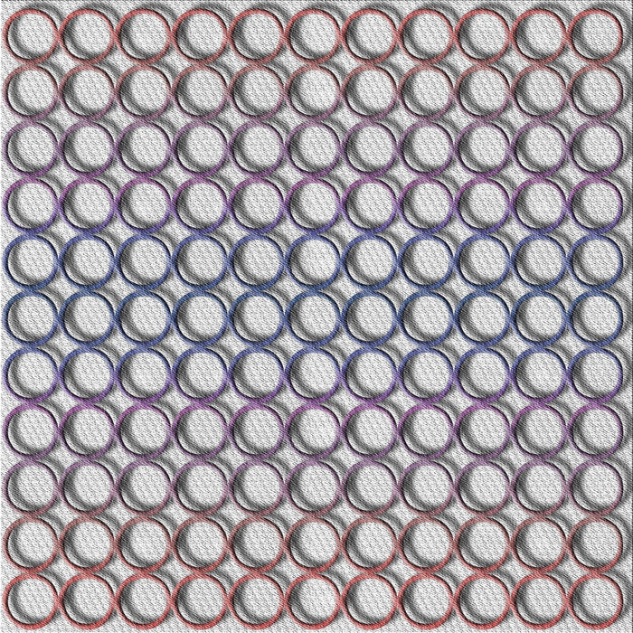 Square Patterned Gray Novelty Rug, pat392