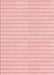 Machine Washable Transitional Pastel Red Pink Rug, wshpat393rd