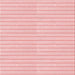 Round Patterned Pastel Red Pink Rug, pat393rd