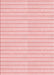 Patterned Pastel Red Pink Rug, pat393rd