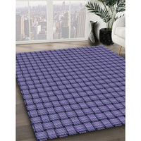 Patterned Medium Slate Blue Rug, pat3930blu