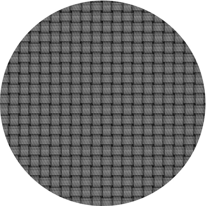 Square Patterned Platinum Gray Rug, pat3930gry