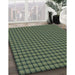 Machine Washable Transitional Army Green Rug in a Family Room, wshpat3930lblu