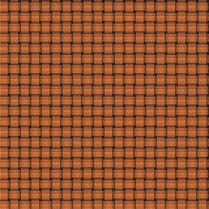 Round Patterned Neon Orange Rug, pat3930org