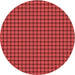 Square Patterned Red Rug, pat3930rd