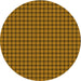 Square Patterned Dark Bronze Brown Rug, pat3930yw