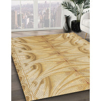 Patterned Cinnamon Brown Rug, pat3931brn