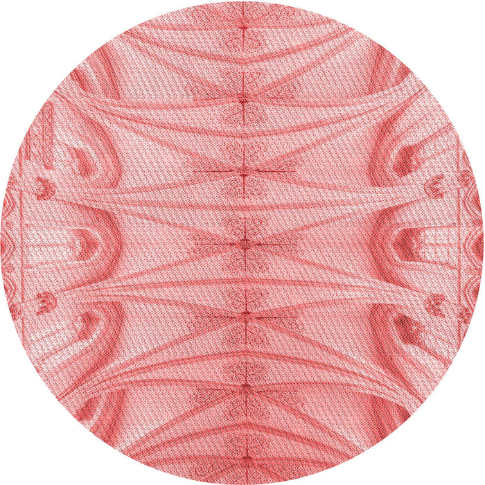 Square Patterned Pastel Pink Rug, pat3931rd