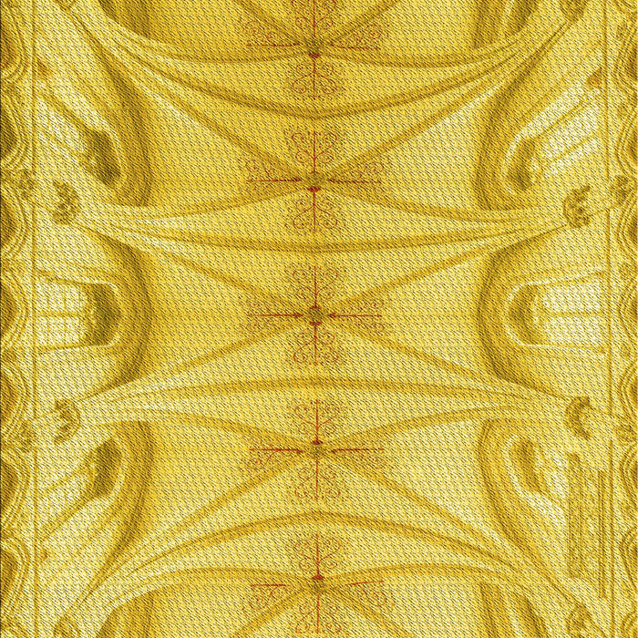 Patterned Yellow Rug, pat3931yw