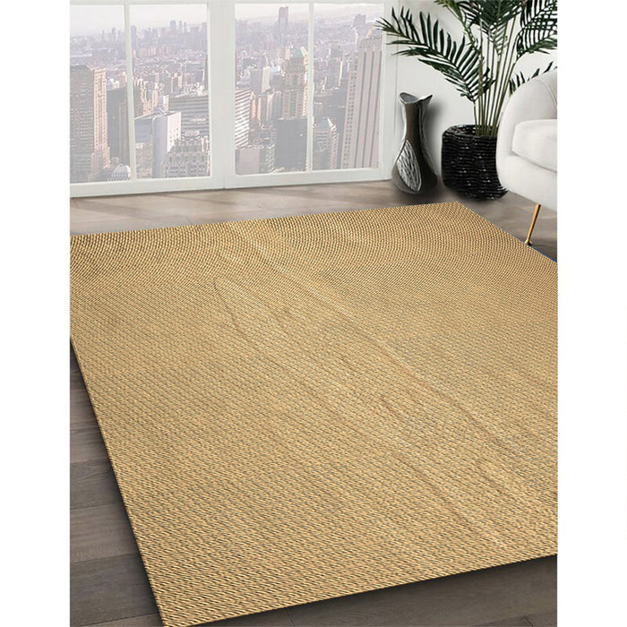 Machine Washable Transitional Yellow Orange Rug in a Family Room, wshpat3932brn