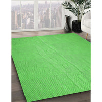 Patterned Neon Green Rug, pat3932grn