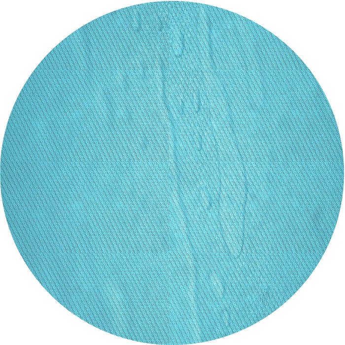 Square Machine Washable Transitional Bright Cyan Blue Rug in a Living Room, wshpat3932lblu