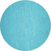 Square Patterned Bright Cyan Blue Rug, pat3932lblu