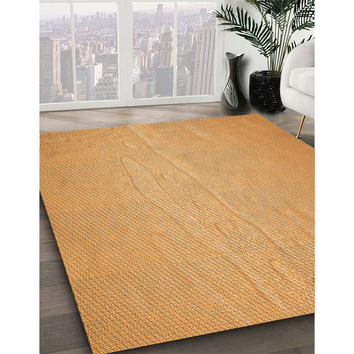 Machine Washable Transitional Neon Orange Rug in a Family Room, wshpat3932org