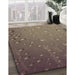 Patterned Coffee Brown Rug in Family Room, pat3933brn