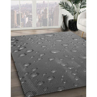 Patterned Gunmetal Gray Rug, pat3933gry