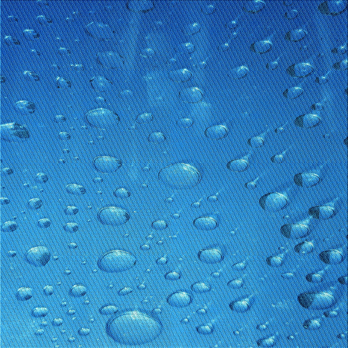 Round Patterned Blue Rug, pat3933lblu