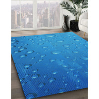 Patterned Blue Rug, pat3933lblu