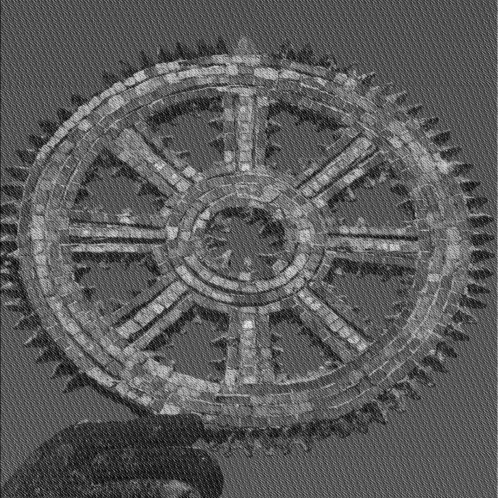 Machine Washable Transitional Dark Gray Black Rug, wshpat3934gry