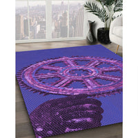 Patterned Purple Rug, pat3934pur