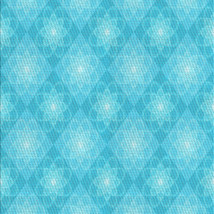 Patterned Bright Turquoise Blue Rug, pat3935lblu