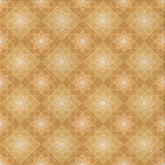 Round Patterned Orange Rug, pat3935org