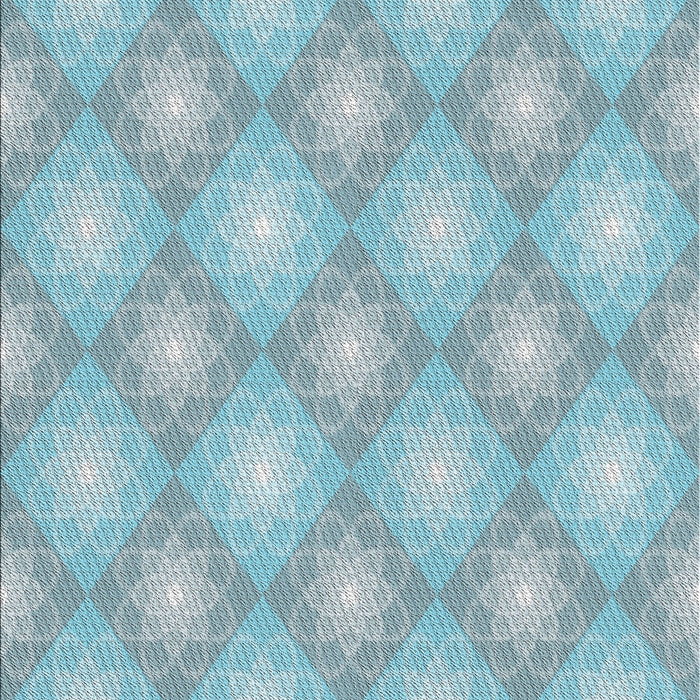 Patterned Blue Novelty Rug, pat3935