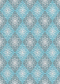 Machine Washable Transitional Blue Rug, wshpat3935