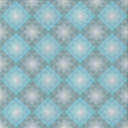 Square Patterned Blue Novelty Rug, pat3935