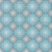 Square Patterned Blue Novelty Rug, pat3935