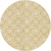 Square Patterned Khaki Gold Rug, pat3937brn