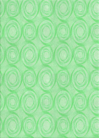 Machine Washable Transitional Green Rug, wshpat3937grn