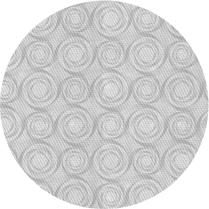 Square Patterned Platinum Gray Rug, pat3937gry