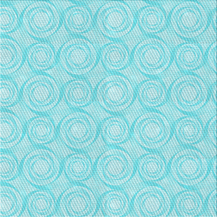 Round Machine Washable Transitional Diamond Blue Rug, wshpat3937lblu