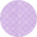 Square Patterned Bright Lilac Purple Rug, pat3937pur