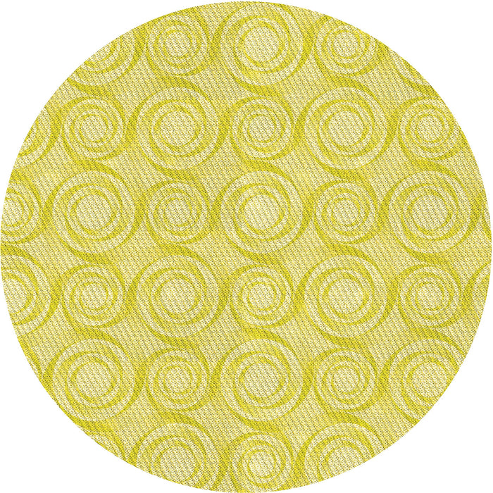 Square Patterned Golden Brown Yellow Rug, pat3937yw