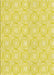 Patterned Golden Brown Yellow Rug, pat3937yw