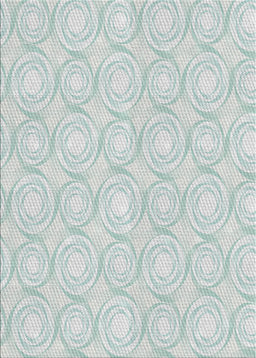 Patterned Water Blue Novelty Rug, pat3937