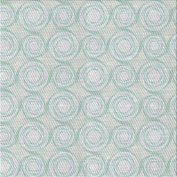 Square Patterned Water Blue Novelty Rug, pat3937