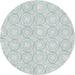 Sideview of Patterned Water Blue Novelty Rug, pat3937